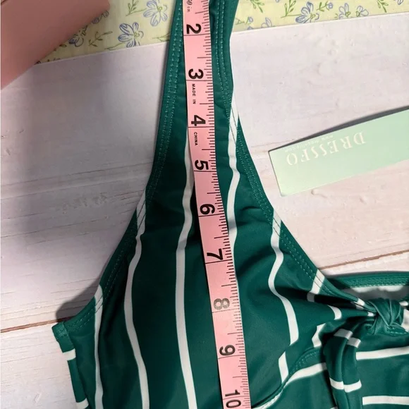 Dippin' Daisy's Green Striped Bikini Top - Picture 7 of 8